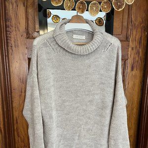 Lora Gene High Neck Alpaca Sweater
